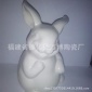 批发中温白瓷摆设兔子 供应中温白瓷兔子 厂家中温白瓷兔子